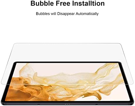 Gerutek [2-Pack Screen Protector for Galaxy Tab S8 (SM-X700/X706)/ Samsung Galaxy Tab S7 11 lnch (SM-T870/T875) Tempered Glass [Ultra Clear] [Anti Scratch] [[9H Hardness] for Samsung Tab S8/S7