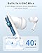 XIAOWTEK Wireless Earbuds, Bluetooth 5.4 Headphones with 50H Playback, Deep Bass Stereo Ear Buds Clear Calls with LED Power Display, Light Green