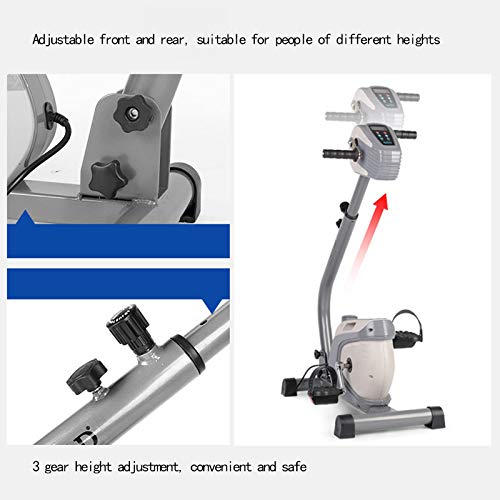 Image of Portable Pedal Exercise Electric Pedal Recumbent Exercise Bike with Adjustable Resistance, Electric Rehabilitation Machine, Arm Leg Pedal Exerciser with LCD Display Fitness Machine,