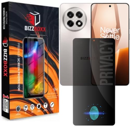 Image of Compatible With OnePlus 13R 5G Privacy Screen Protector - Anti-Spy Tempered Glass, Fingerprint May Not Work, Protect Sensitive Information, Privacy in Public Spaces, 6.78 Inch - Pack of 1