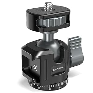 Leaplumin Aluminium-Kugelkopf mit Cold Shoe