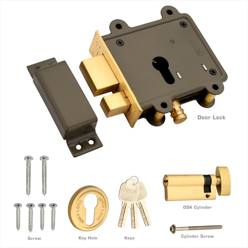 Image of Duke DUKE2000 Key Main Door Lock (Grey) Metallic Finish