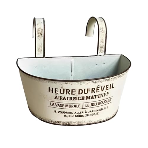 Jardinière en métal robuste suspendue contre l'encombrement des pots au sol - 7
