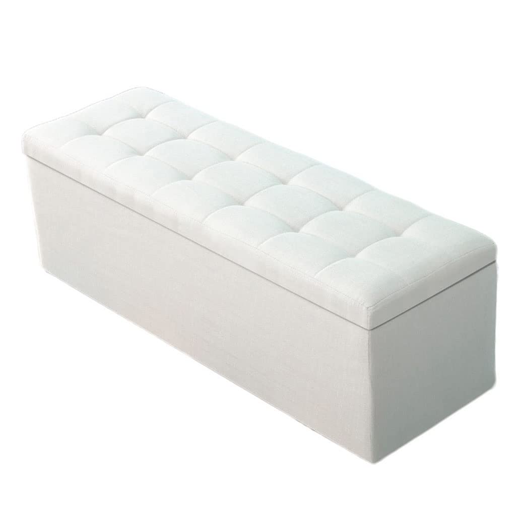 Otomana de Almacenamiento con Tapa abatible, Banco de Almacenamiento de Juguetes, Asiento de Ventana, baúl de Juguetes Plegable para Zapatos, Caja para Sala de Estar, Taburete de l