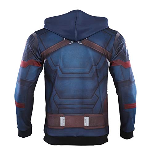 Image of 3D Captain Fashion Cosplay Hoodie Jacket