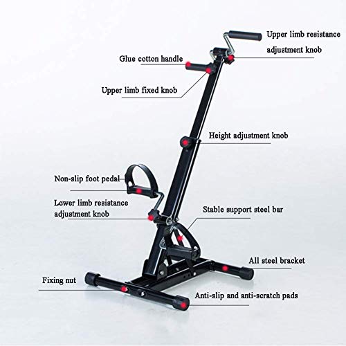 Bicicleta estática pedaleador ajustable para rehabilitación miniatura 6