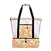 RUSTOO Borsa Tote in Rete da Spiaggia, Borsa da Viaggio Portatile, Borsa Termica con Cerniera isolata incorporata per Barbecue da Picnic in Campeggio all'aperto, Picnic