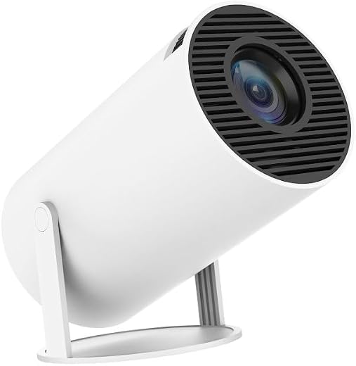 Smart Projector with Android 11 HD Projector 1080P 4K WiFi6 BT Home Theater Video Projector 180° Rotatable Stand Car Keyst...