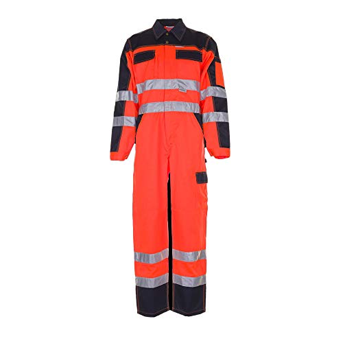 Planam 2036024 Warnschutz Rallyekombi, Orange/Marine, Größe 24