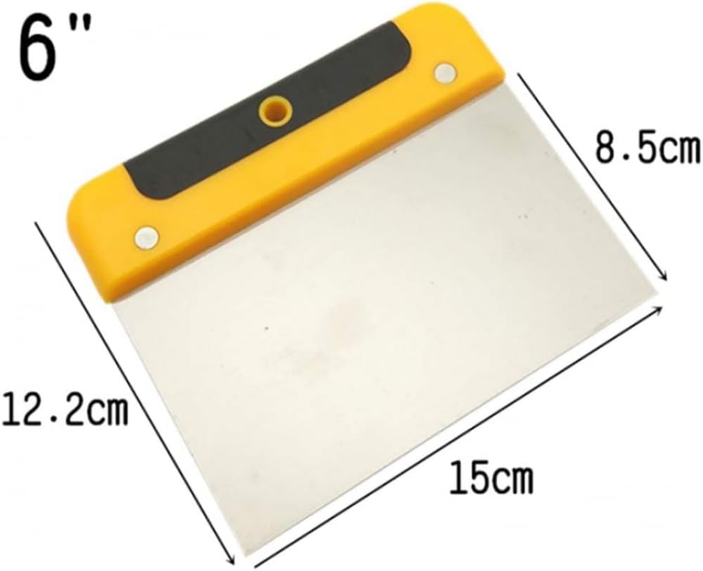 Spatule Enduit,4 pcs Spatule de Peintre Multifonction en Acier Inoxydable-Grattoir Multifonction avec Plaque de Frappe - Grattoir à Peinture avec Poignée Antidérapante