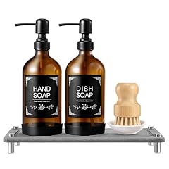 Amber Bottle + Grey Tray