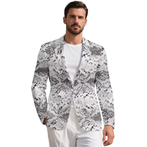 Men's Casual Blazers Sport Coats Lightweight One Button Suit Jacket for Travel Business Daily Casual