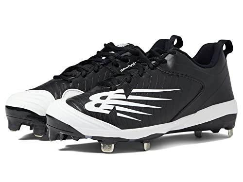 New Balance womens Fuse V3 Metal Pitch Softball Shoe, Black/Black, 7.5 Wide US