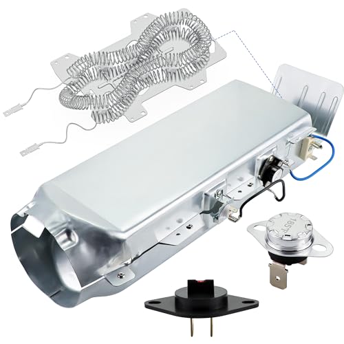 2026 UpgradedDC97-14486A Dryer Heating Element Compatible with Samsung DV40J3000EW/A2 DV42H5000EW/A3 DV45H7000EW/A2 DVE50M7450W/A3 DV42H5200EW/A3 DV48H7400EW/A2 by AMI PARTS