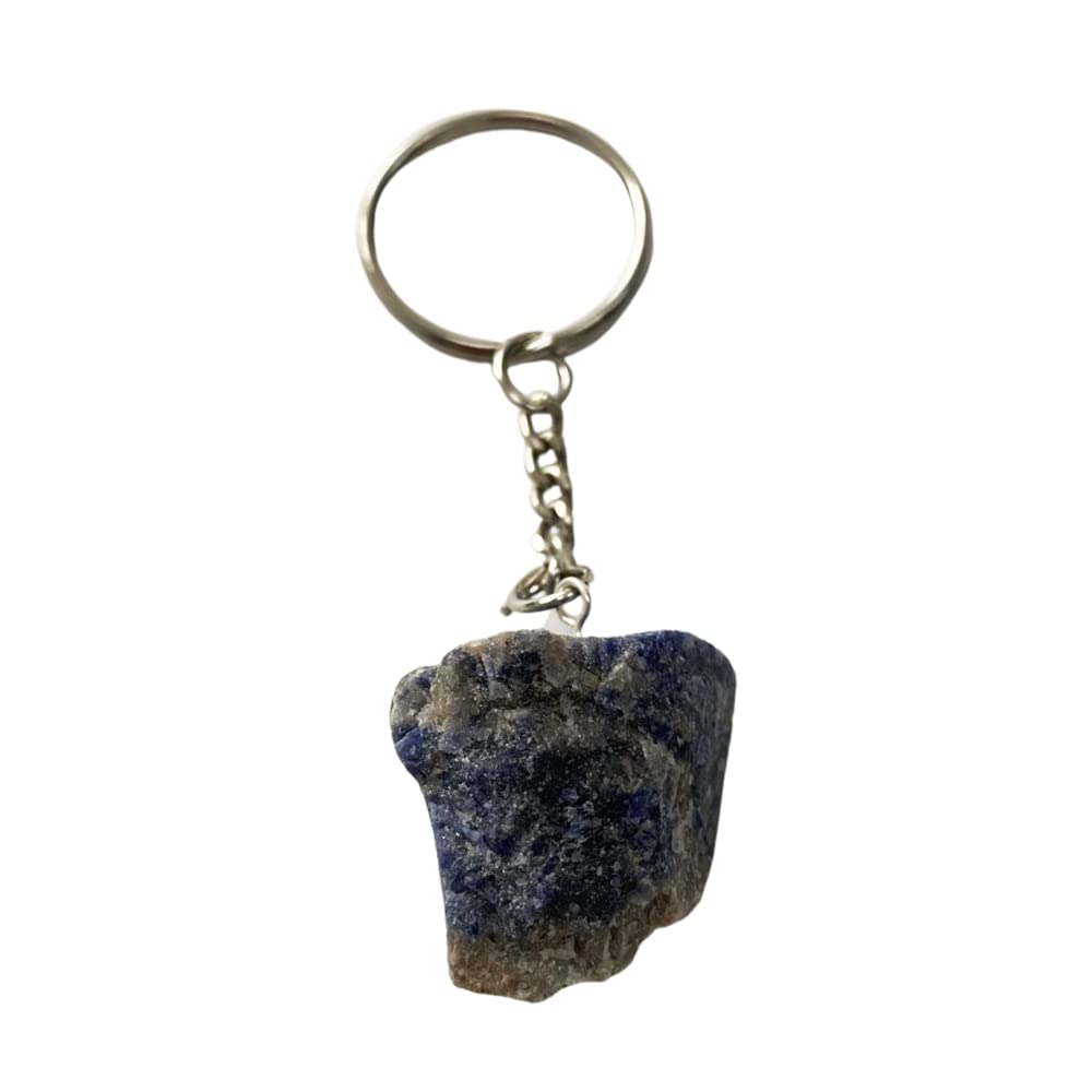 VIE Rough Cut Keychain, 9x3x3cm, Sodalite, One