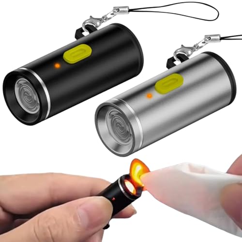 Generic Encendedor eléctrico USB-C, mezcla de 2 piezas, resistente al viento, impermeable, sin llama, tipo C, mini portátil, encendedor eléctrico para cargadores de dispositivos USB tipo C, bancos de