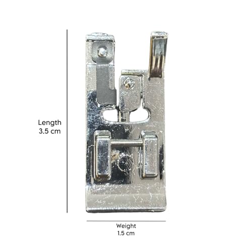 Image of ZENITH Combo Pico OverCasting Pressure Foot Snap on Type for Automatic Electric Low Shank Sewing Machines Suitable for Usha Janome Brother Singer etc Steel Finish (Combo Pico OverCasting)