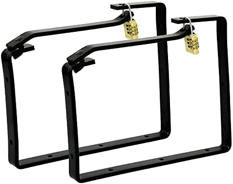 Keypak ST0555B 2 Pack Universal Lockable Wall Ladder Rack Brackets ...