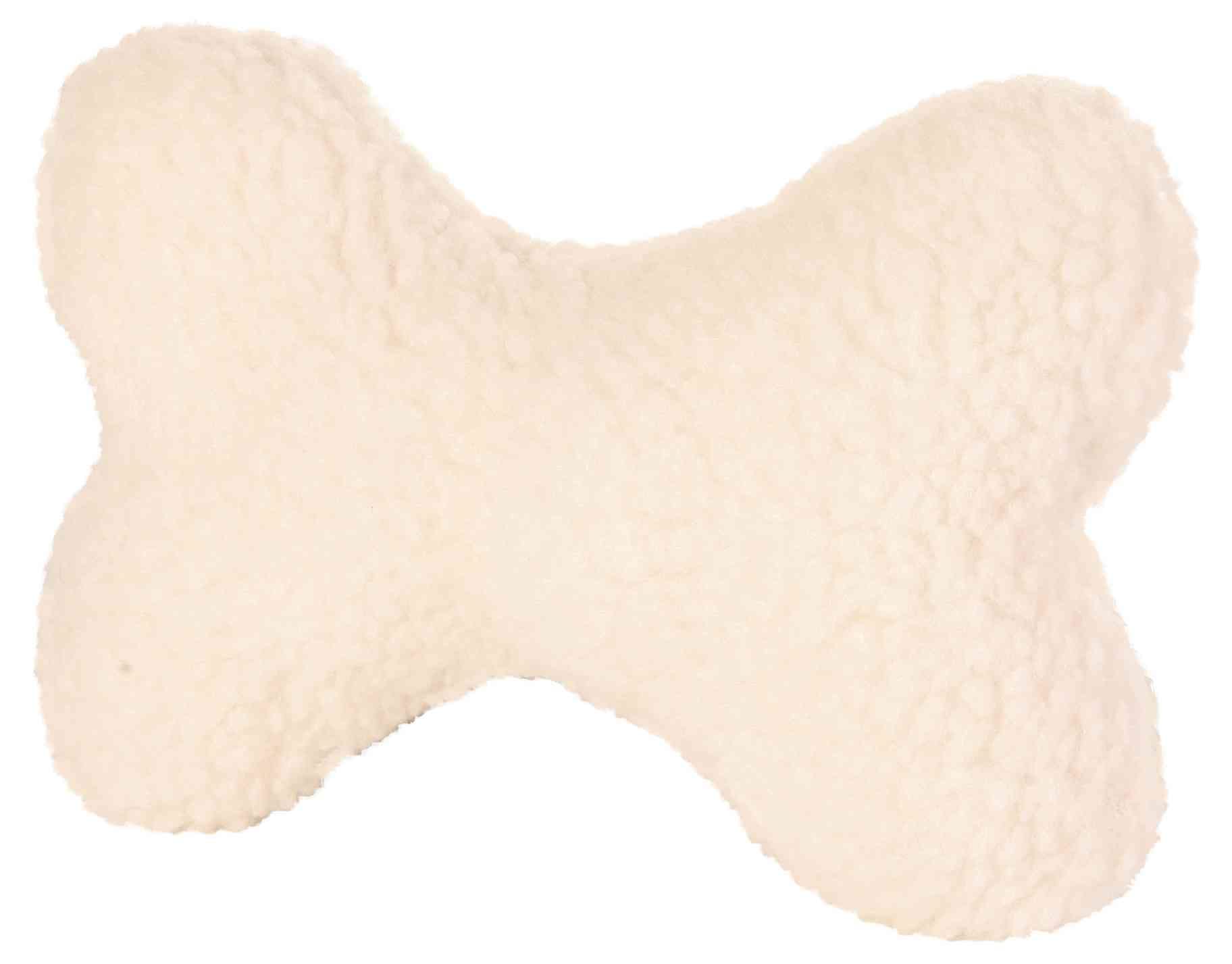 Trixie Plush Fur Bone Toy, 20 cm