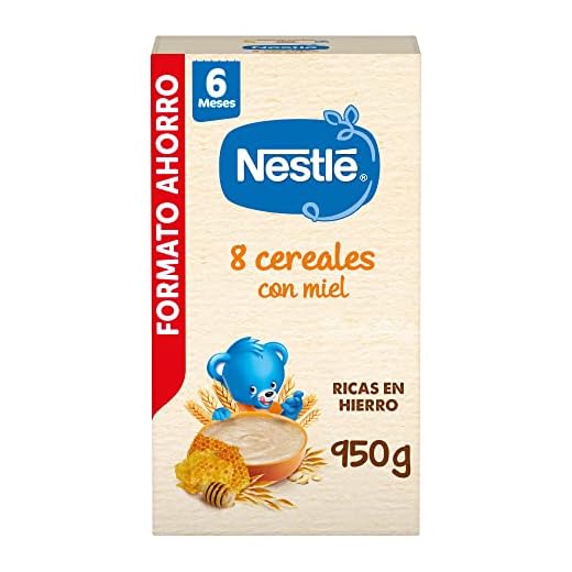 Nestle Papilla 8 Cereales con Miel, 950 g