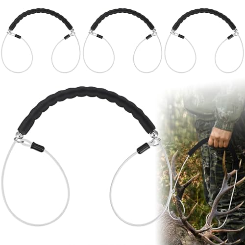 Soulchen 4 Pcs Deer Sled Deer Drag and Harness 43.3