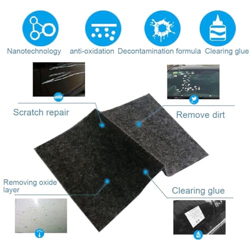 WBZOWRB 8 Stück Nano Sparkle Tuch Auto Kratzer Original, Nano Sparkle Tuch Original, Nano Sparkle Tuch,Nanosparkle Tuch Original,Nanosparkle Cloth,Nanosparkle-Tuch,Nano Tücher(B)