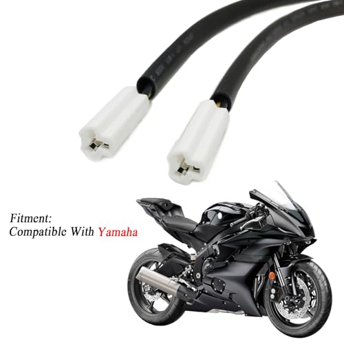 Image of 4Pcs 22.5cm /8.86in Motorcycle Light Line Compatible With YAMAHA YZF 600 XP500 R1 R6 Turn Signals Connector Semaphore Adapter Blinker Indicators Wire Plug (4Pcs)
