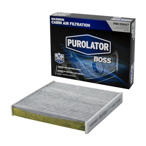 Purolator PBC35667 PurolatorBOSS Automotive Cabin Air Filter with Activated Carbon, Car & Truck Passenger Compartment OEM Filter Replacement for Toyota RAV4, Camry, Corolla and more