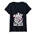 Femme Dart Queen Pour Le Joueur Et Fans De Fléchettes Femmes T-Shirt avec Col en V