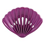Dimensions : 13 x 10 cm MSV Porte Savon PVC Coquillage Rose