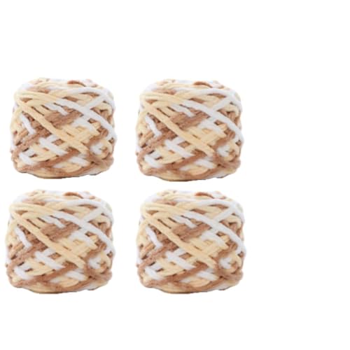Fil à crochet multicolore pour pulls écharpes et couverture douce lot de 4 - 2