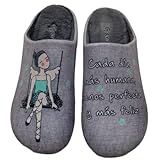 COMODIDAD - Zapatillas casa mujer muy cómodas, se adaptan perfectamente a la forma del pie gracias a su diseño.