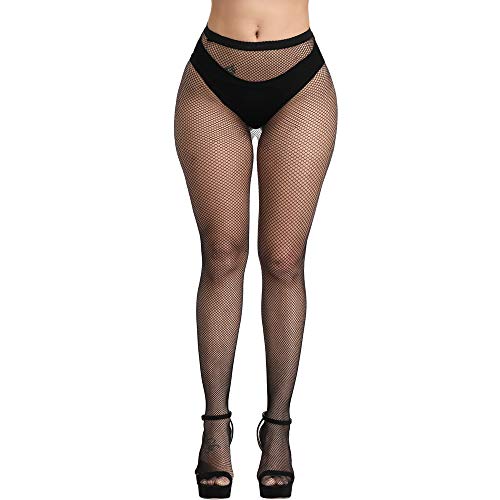 High Waisted Fishnet Stockings For Women - Trendy Sexy Mesh Fishnet Stockings