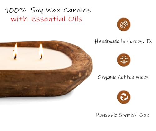 Red-Barn-Candle-Company-Wood-Dough-Bowl-Candles-100-Natural-Soy-Wax-Essential-Oil-Infused-Odor-Eliminating-Pet-Safe-Scented-Candle-Gifts-for-Men-Women-Vanilla-Latte-3-Wick Red Barn Candle Company Wood Dough Bowl Candles 100 Natural Soy Wax Essential Oil Infused Odor Eliminating Pet Safe Scented Candle Gifts for Men Women Vanilla Latte 3 Wick