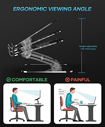 Acrylic-Laptop-Stand-for-Desk-Clear-Laptop-Riser-Adjustable-Height-Lpoake-White-Computer-Stand-for-Laptop-Compatible-with-10-to-156-Inches-LaptopsTransparent
