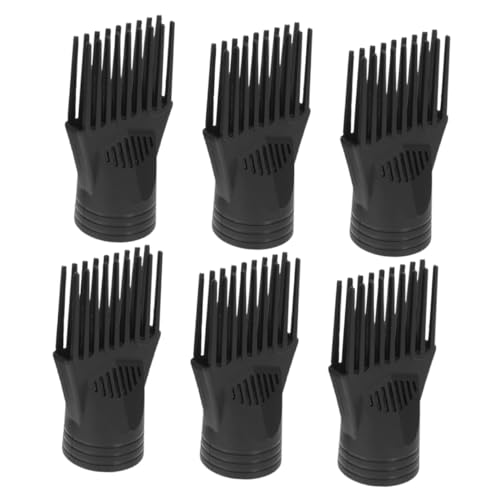 TOVINANNA 6Pcs Blow Dryer Comb Attachment Durable Nozzle Replacement for Salon Home Hair Styling Easy to Install with Hair Dryer Models