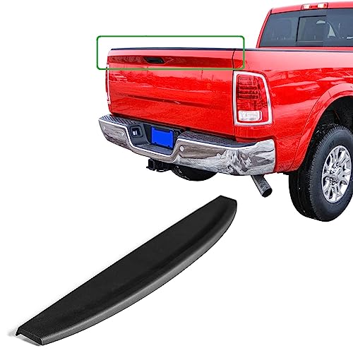 Rear Tailgate Molding Cap Spoiler Replacement Compatible with Dodge RAM 1500 2009-2017, 2500 3500 2010-2017 Tail Gate Protector CH1909100 55372052AH 55372052AF 55372052AG