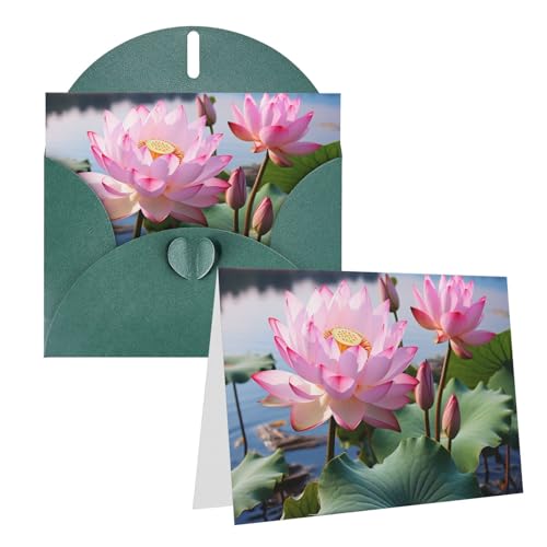 Cartes fleurs au bord du lac pour anniversaire et mariage