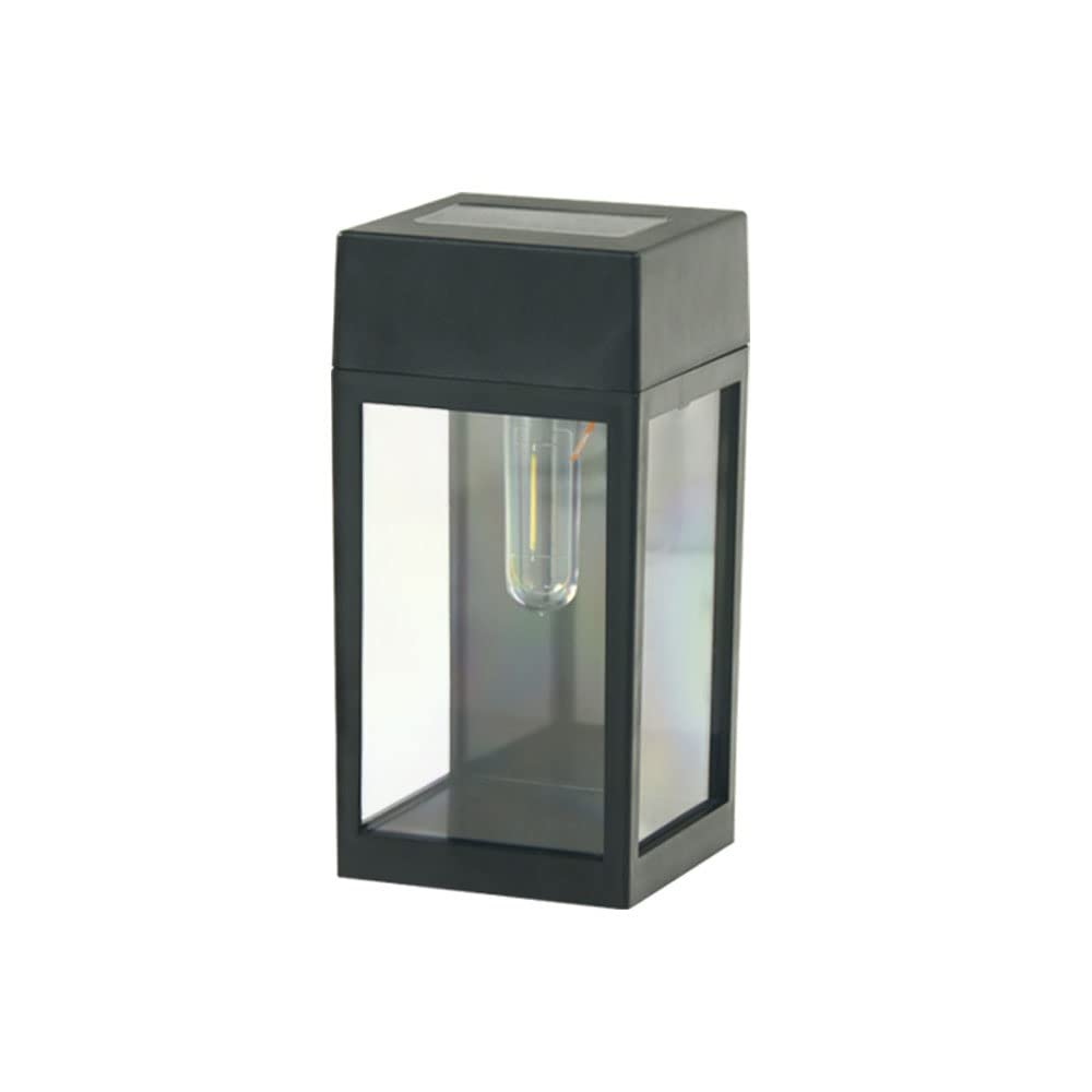 Lampe murale de jardin solaire pour illuminer chaleureusement votre patio ou porche de villa.