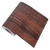 Design élégant : motif de grain de bois offre un aspect naturel et élégant, rehaussant l'apparence de votre décor, autocollant de bordure de grain de bois, ruban auto-adhésif