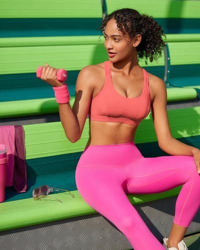 Image of RUNNING GIRL Sports Bras for Women,Seamless Strappy Sports Bra High Support Crisscross Back with Removable Pads