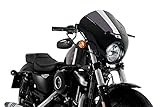 Stile sportivo. Semicarenati Modello Dark Night Fumè Scuro Customacces per Harley Davidson Sportster Iron XL1200N 18\'-20\', Harley Davidson Sportster 1200 Forty-Eight XL1200X 17\'-20\'