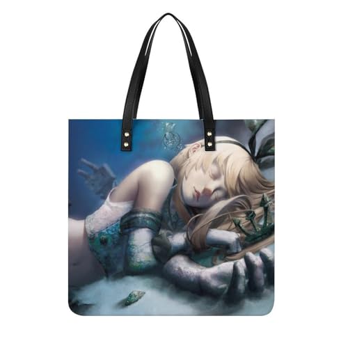 Sac à main shopper Endormie pour femmes grand tote bag voyage 39x39cm