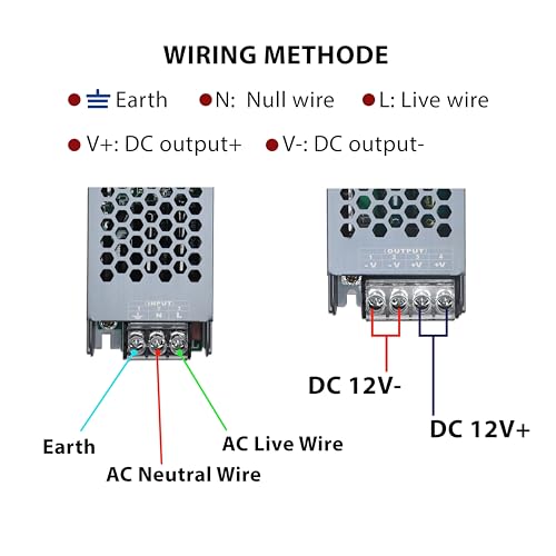 Image of Electronic Spices 12V 300W SMPS LED Power Supply 25A AC to DC Converter for DIY Projects