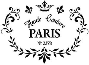 Pochoir Shabby Chic – Publicité Hôtel Papillon – BigBite Studio #007 – Neuf
