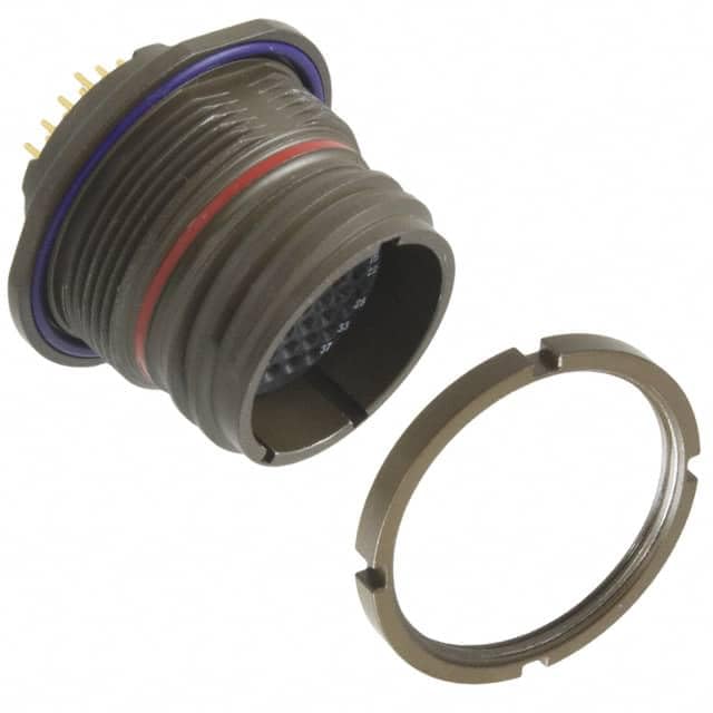 ITT Cannon, 155204-1101, Connector Miniature Circular Socket 37 Position Solder Straight Jam Nut 37 Terminal 1 Port (1 Item/s)