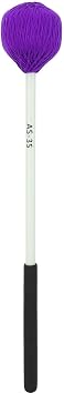 Marimba Mallets Medium Hard | Nylon Yarn Head & POM Fiber Handle | Soft Rubber Cushion for Comfortable Grip | Percussion Accessories for Xylophone/Vibraphone/Marimba
