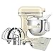 Produktbild KitchenAid Artisan Mandel Creme 6,6 l Schüssel Lift Food Mixer mit gratis Geschenk