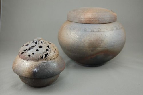 陶器の壷 木箱付き 作家サイン入り