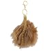 Produktbild LUX Zubehör tan Champagner Aufkleber Stein Kunstfell Pom Pom Schlüsselanhänger Tasche Charme